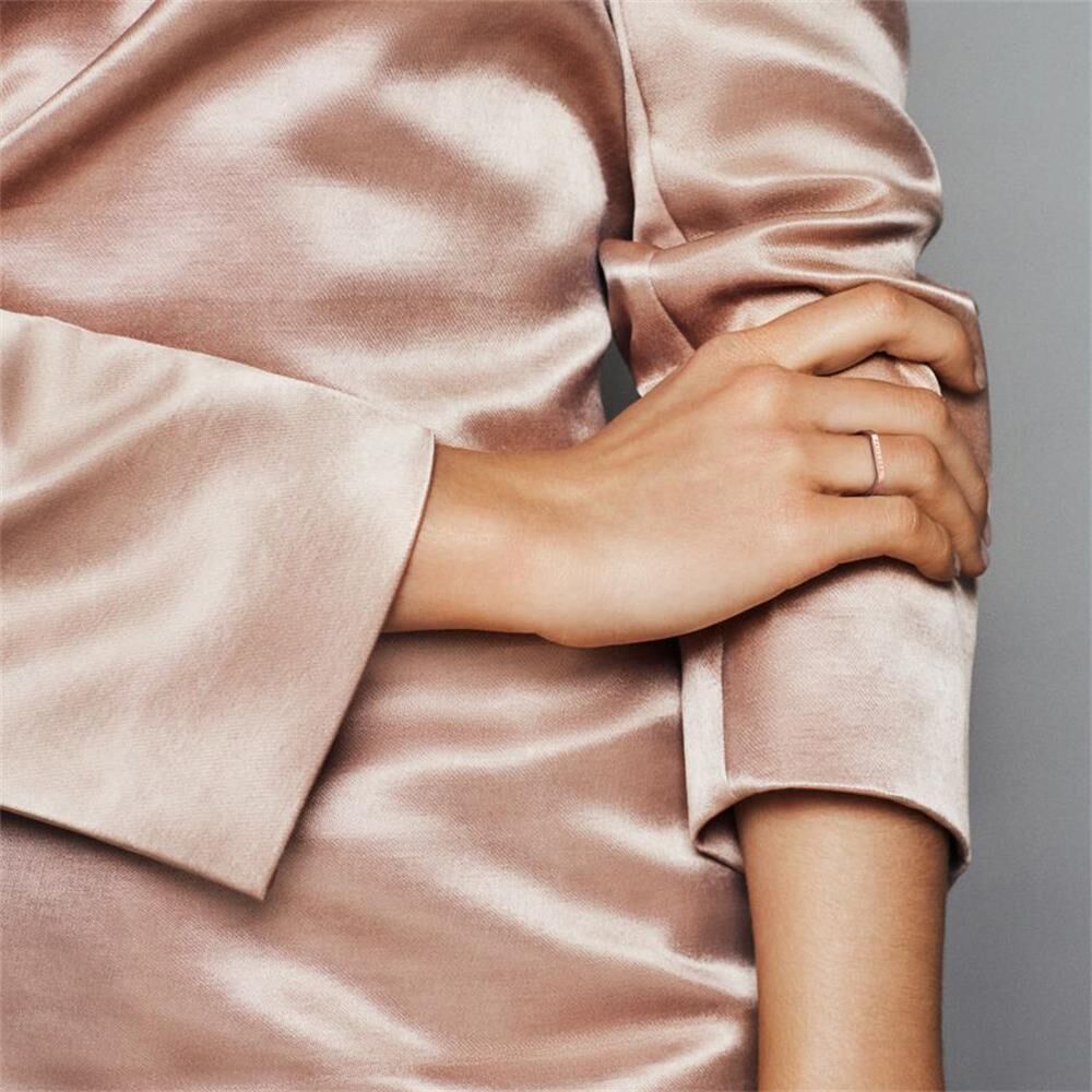 PANDORA Logo Stacking Ring für Damen, rosé rosé