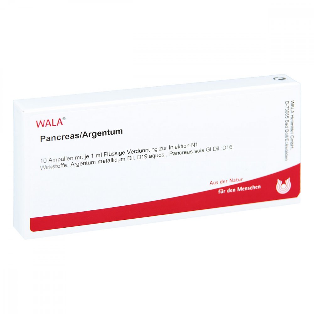 WALA Heilmittel GmbH Pancreas/ Argentum Ampullen 02086313