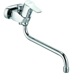 Kludi Pure&easy Wannen- und Brausearmatur 375910565 chrom, DN 15, Wandmontage, Stichmaß 45mm