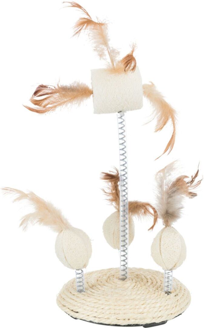 TRIXIE Spielzeuge auf Spiralfedern, Luffa / Sisal, Ø 15 x 30 cm