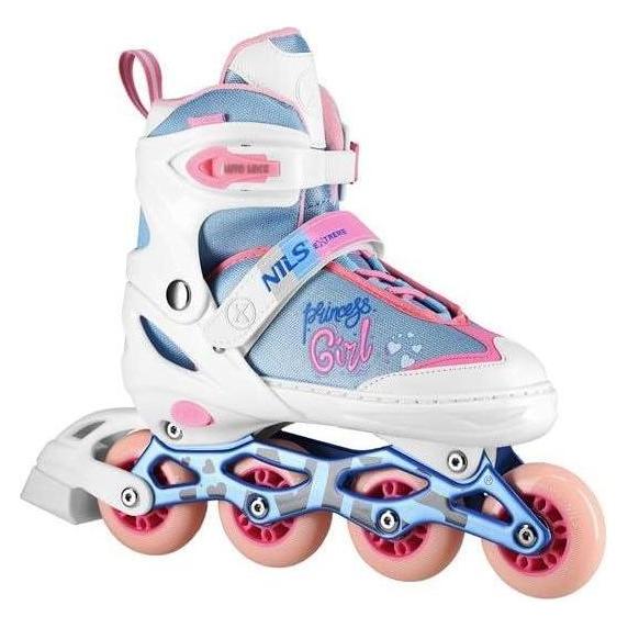 Nils NA18168A PRINCESS WHITE INLINE SKATES GRÖSSE M. S (31-34) EXTREM (31, 32, 33, 34) (16-01-292)