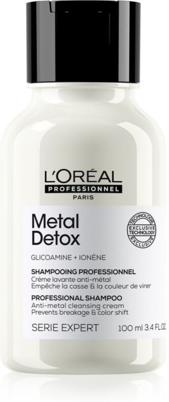 L’Oréal Professionnel Serie Expert Metal Detox shampoing nettoyant en profondeur pour cheveux colorés et abîmés 100 ml