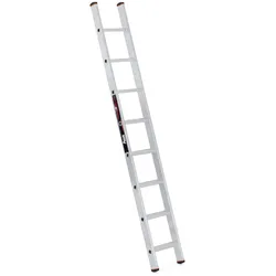 Aluminium-Einteilige Leiter ALVE PREMIUM mit Trittstufen, 1x14 Sprosen, Länge 4,1 m