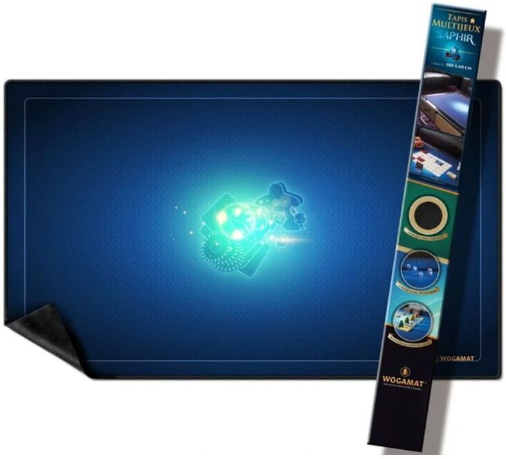 Wogamat Tapis Multijeux Bleu saphir - Taille 2 (60x100cm) - Playmat