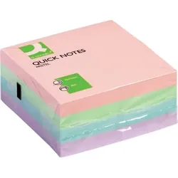 Haftnotizblock 76x76mm pastell 400BL