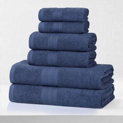 Superior Eco-Friendly Sustainable Cotton 6-Piece Bathroom Towel Set