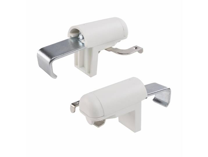 Klemmträger LIEDECO TOP Gr. 1, weiß, B:0,5cm H:2,6cm, Metall, Sichtschutzbefestigungen, Klemmträger, für Aluminiumjalousien