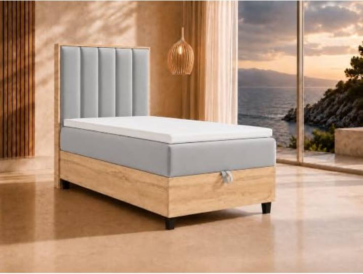 Best For Home Boxspringbett Trinity K10 80x200 Einzelbett mit Bettkasten