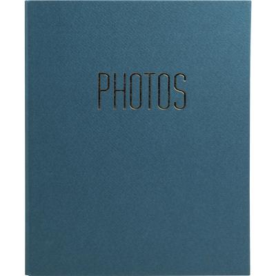 Exacompta 17603E Fotoalbum mit Ringmechanik, 60 schwarze Seiten, 32x26x4 cm, Office by me - Bleu canard