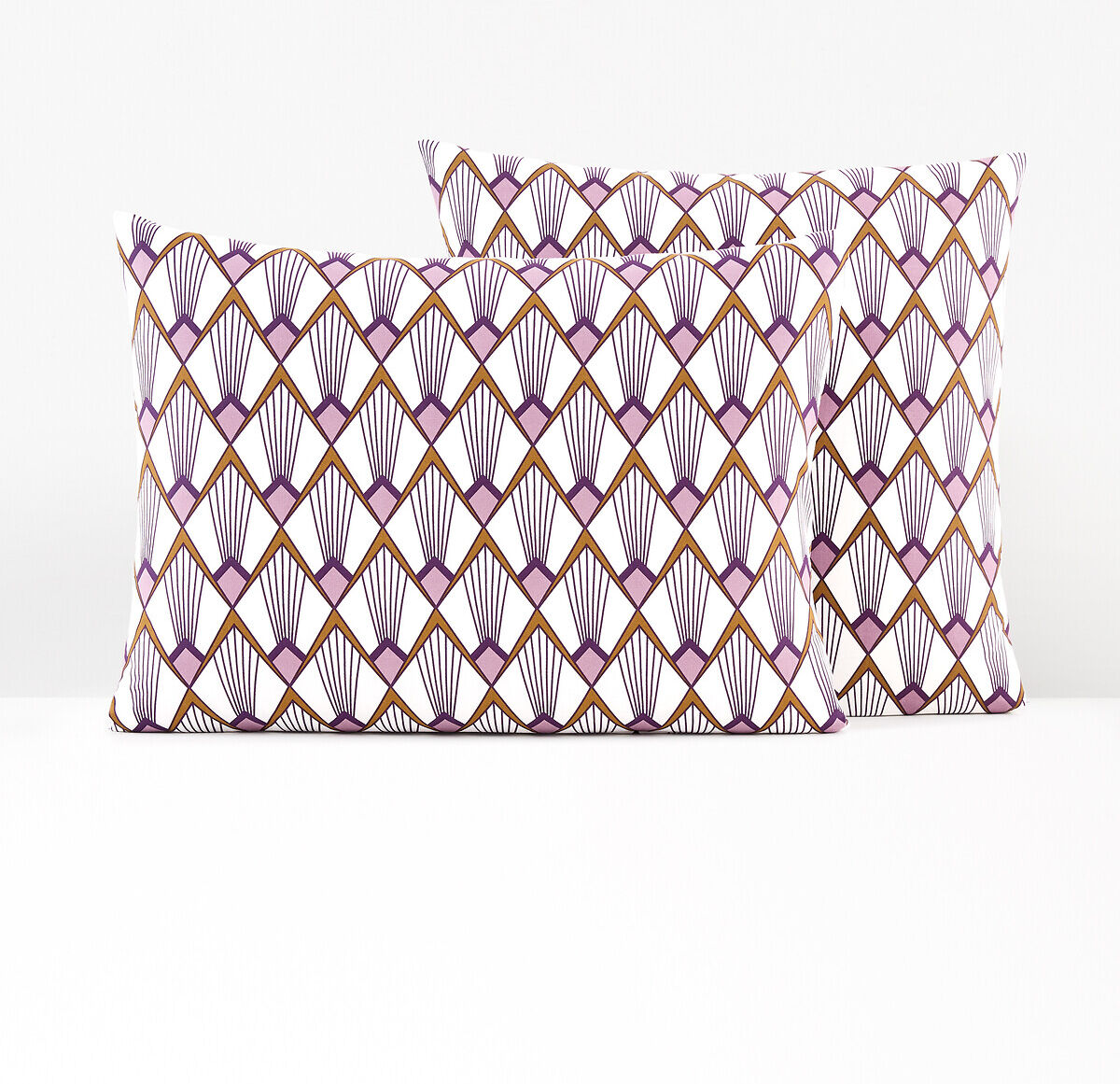 LA REDOUTE INTERIEURS Taie d'oreiller percale de coton, Elisa mauve