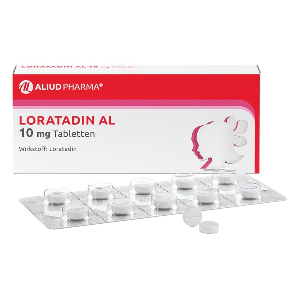 ALIUD Pharma GmbH Loratadin AL 10 mg Tabletten bei Heuschnupfen 01653968