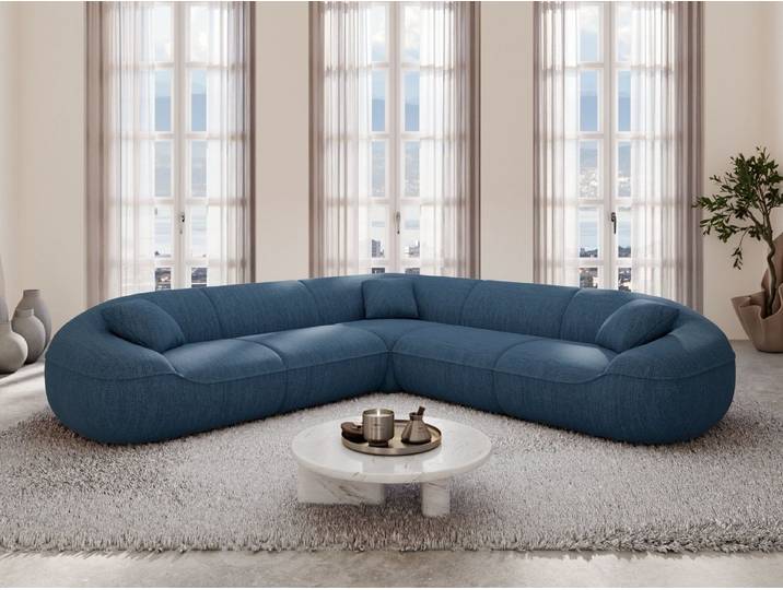 Sofa Dreams Ecksofa Stoff Ecksofa Solmare L-Form, Ecksofa, L-Form, Zeitloser Look in L-Form, 2 Zierkissen inklusive