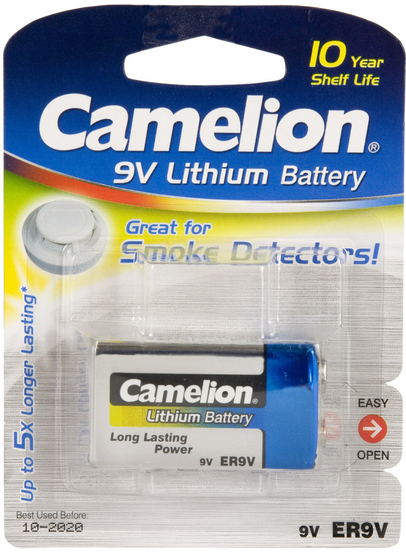 ChiliTec 9V blokbatterij Camelion Lithium 1200mAh