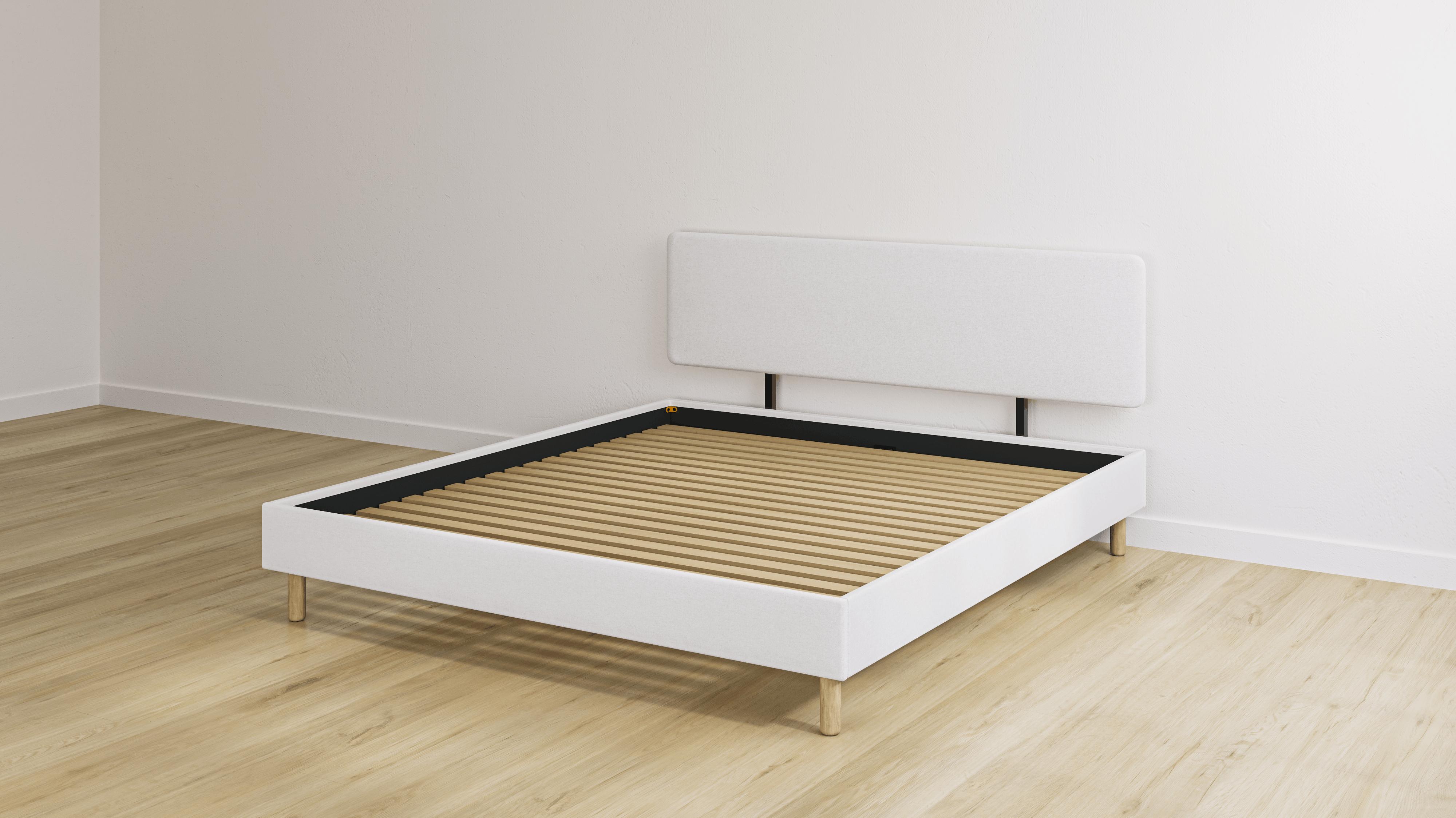 Emma Original Polsterbett 160 x 200 | Beige | Kopfteil | Lattenrost