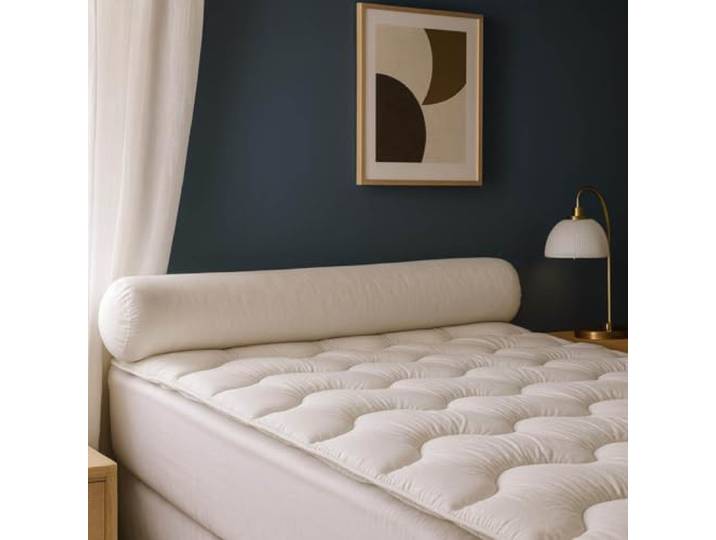 Dunlopillo - Traversin Rêveur 160 cm - Soutien Ferme Fibre Creuse Siliconée recyclée - Dormeurs sur le Côté - Enveloppe Polycoton - Lavable 40°C