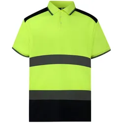 Yoko, Arbeitsoberteil, Zweifarbiges Poloshirt mit hoher Sichtbarkeit (XL)