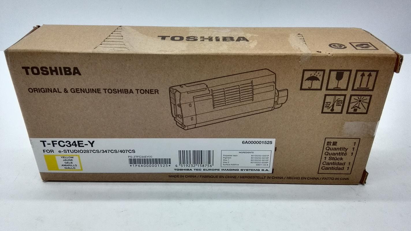 Toshiba tonercartridge T-FC34EY geel voor ongeveer 11.500 pagina's Dynabook