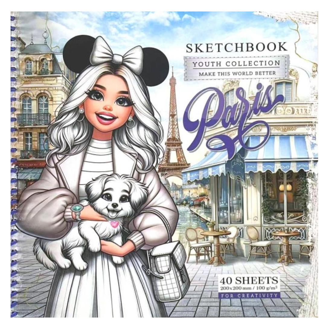 Skizzenbuch 200x200/40K glatt Paris FRESH (Blanko) (49008554)