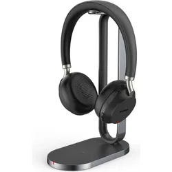 Yealink Bluetooth Headset BH72 UC Black USB-A (Kabellos, USB-A), Office Headset, Schwarz