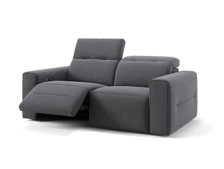 Stoff Sofa CANNES 2-Sitzer Relaxgarnitur Design Couch