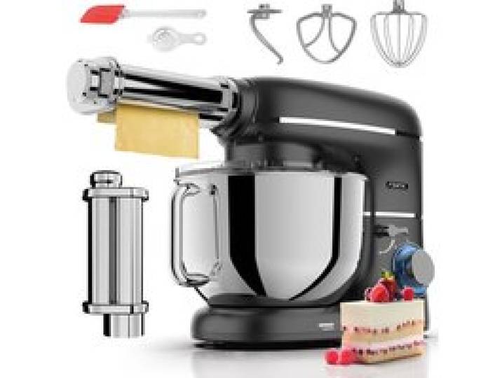 Robot pâtissier - FENTIC - 2000W - Bol inox 6 2 L - Rouleau à pâtes inclus - 6 vitesses + Pulse