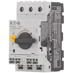 Eaton EP-401336 Motorschutzschalter, 0.55 kW, 1 - 1.6 A, Einspeiseseitig Schraubklemmen/Abgangsseitig Push-in, mit Normal-Hilfsschalter,1S1Ö
