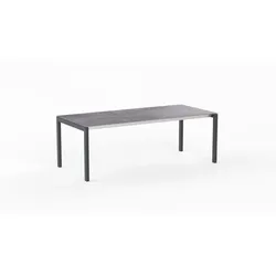 sitMOBILIA Gartentisch Ventura 210 x 95 cm Edelstahl Oxido Flame