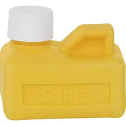 Salzsäureflasche Material PE-HD Inhalt: 150ml Farbe: Gelb