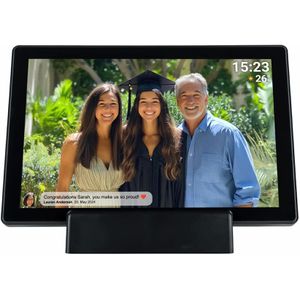 Denver Digitaler-Bilderrahmen PFF-1070B, mit WLAN, 10,1 Zoll Touchscreen, 16 GB interner Speicher, mit Akku