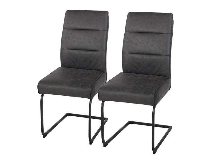 Chaise cantilever Marga 46 x 100 x 63cm Gris