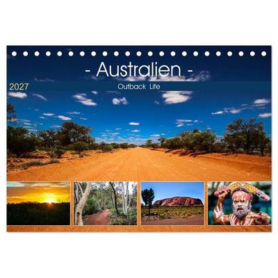 Outback Life - Australien (Tischkalender 2027 DIN A5 quer), CALVENDO Monatskalender