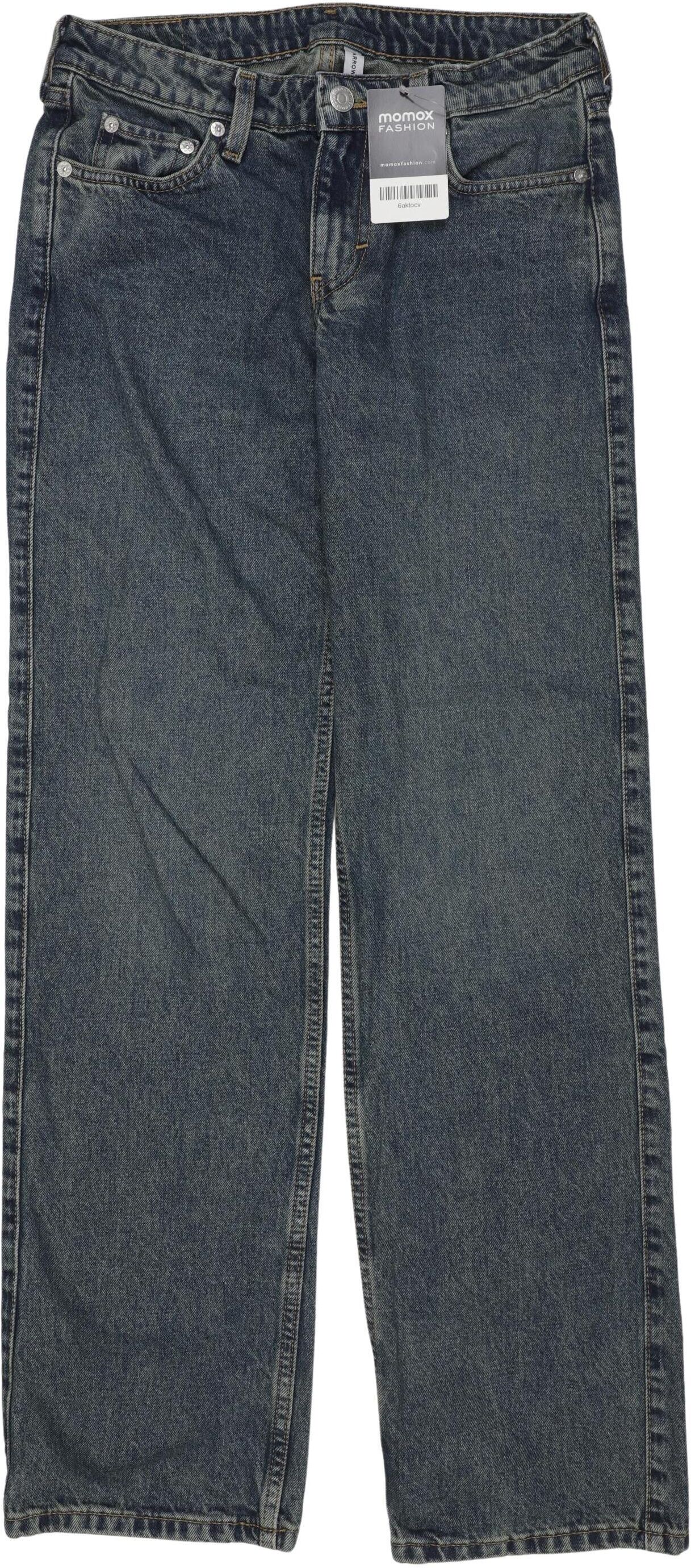 Weekday Damen Jeans, Blau, Gr. W25, Baumwolle - Second Hand