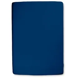 Fürstenhof Topper-Spannbetttuch Stockholm 90 x 200 cm Mischgewebe Blau Marine
