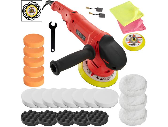 Lustreuse Polisseuse Rectifieuse Excentrique 710W - 26 pièces