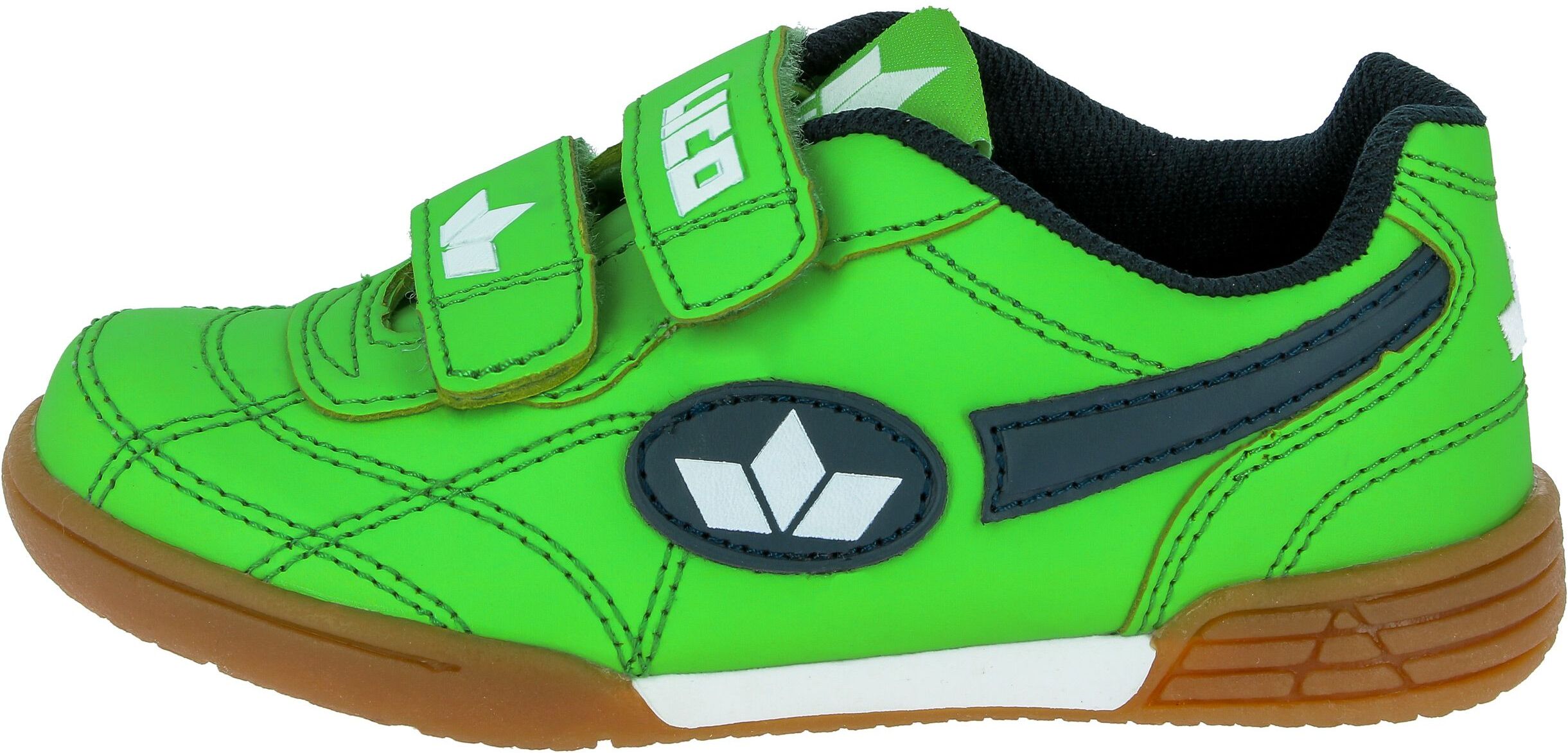Indoorschuh LICO "Kindersportschuh Bernie V", Jungen, Gr. 36, Textil, grün, Synthetik, Schuhe Indoorschuh grün 36, Textil