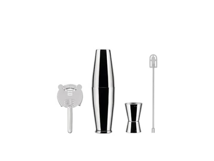 Alessi Set Shaker Boston INOX Glas Edelstahl 18/10 Mehrfarbig One Size 5050SET I