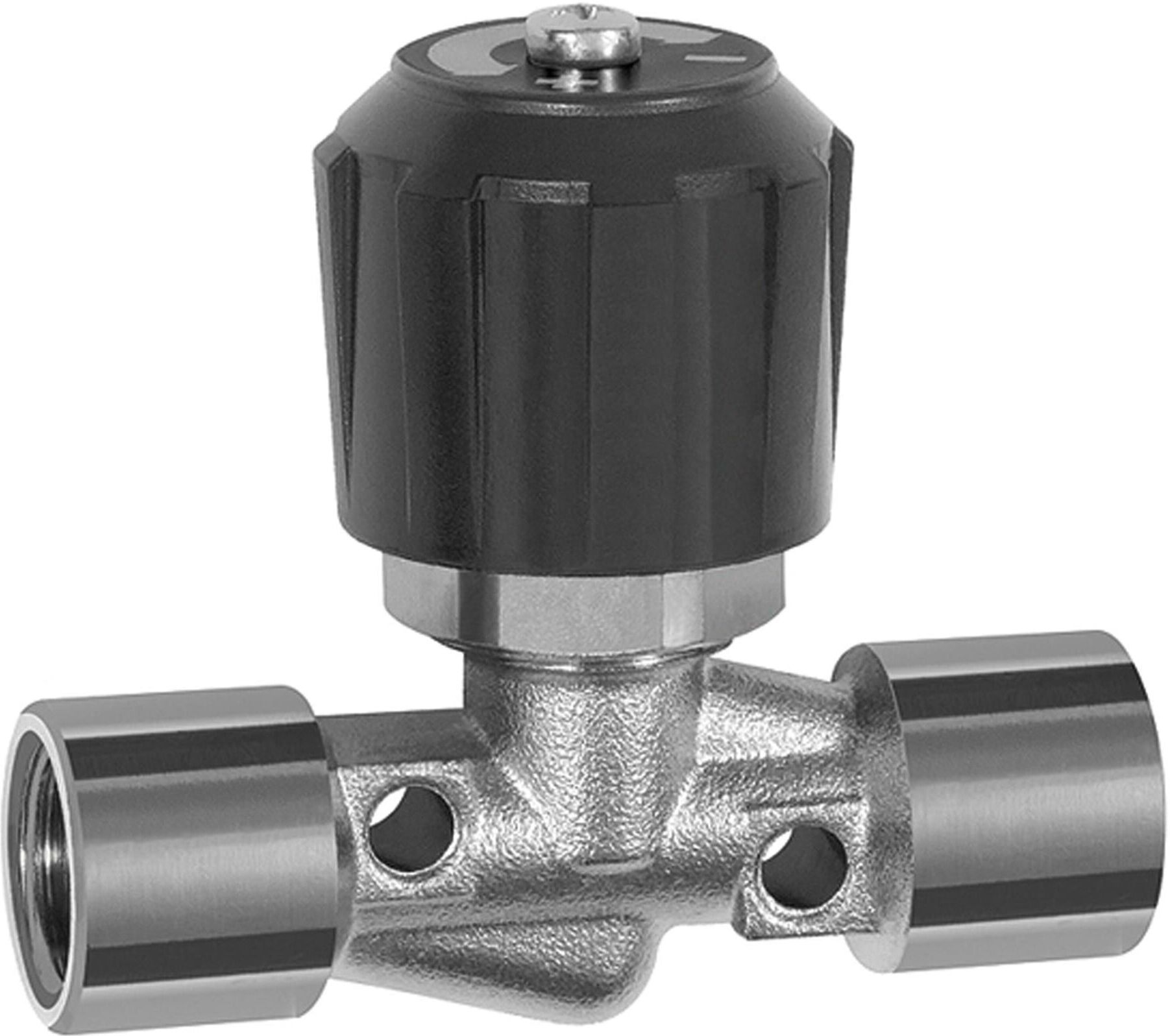 Riegler Nadelventil, Messing vernickelt, IG/IG, Rp 1/8, DN 4 (210.79-N)