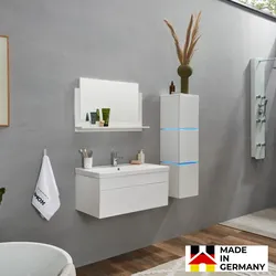 Home Deluxe Badmöbel WANGEROOGE BIG 80 cm L - weiß