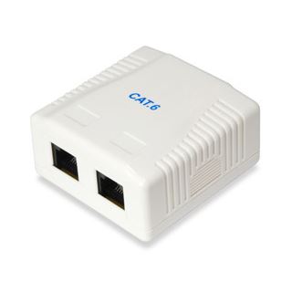 Equip RJ45 Dose 2xRJ45 Aufputz Cat6