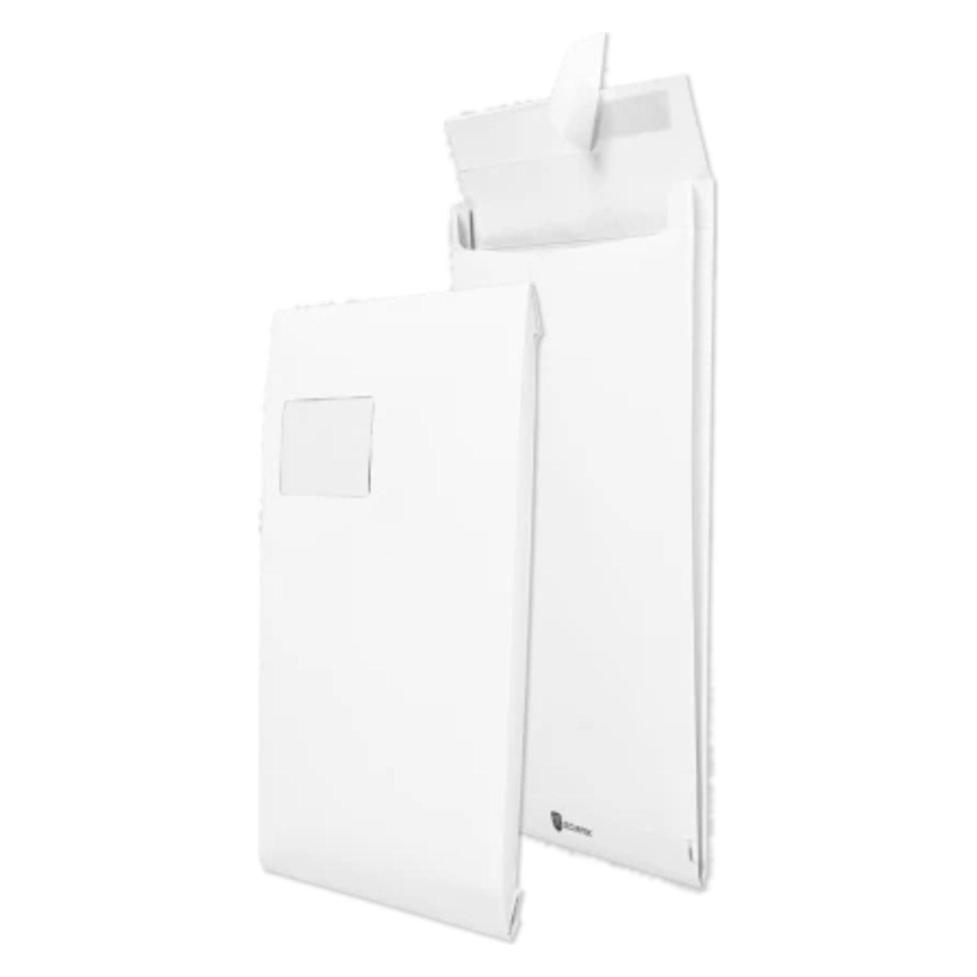 Securitex Faltenversandtasche, C4, weiá, mit Fenster (100 Stk.) (30002520)