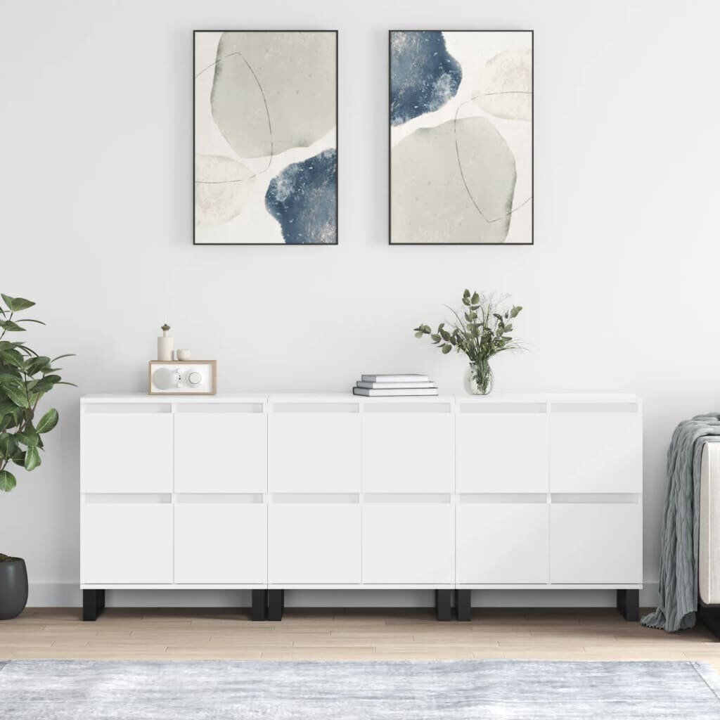 17 Stories Neleigh 180cm Sideboard White 70cm H X 180cm W X 35cm D