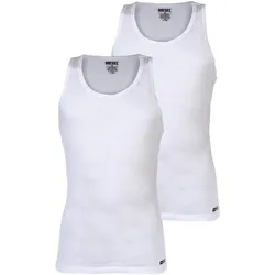 DIESEL Herren Unterhemden, 2er Pack - WALTY-D-BOX, Tanktop, ärmellos, Baumwolle Weiß / 2XL