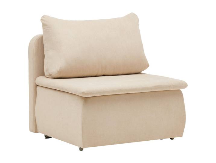 Livetastic Schlafsessel, Beige, Kunststoff, 87x95x87 cm, Liegefunktion, Wohnzimmer, Sofas & Couches, Schlafsofas, Schlafsofas mit Bettkasten
