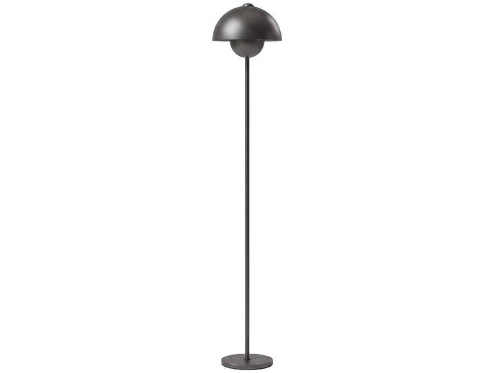 STEHLAMPE Metall Zement Grau