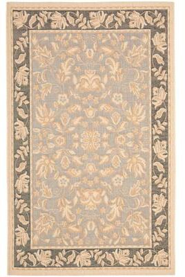 SAFAVIEH Beach House Hedwig Floral Border Indoor/ Outdoor Waterproof Rug