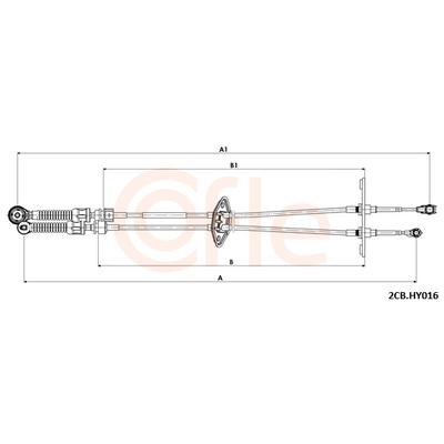 COFLE Seilzug, Schaltgetriebe 922cbhy016 für HYUNDAI