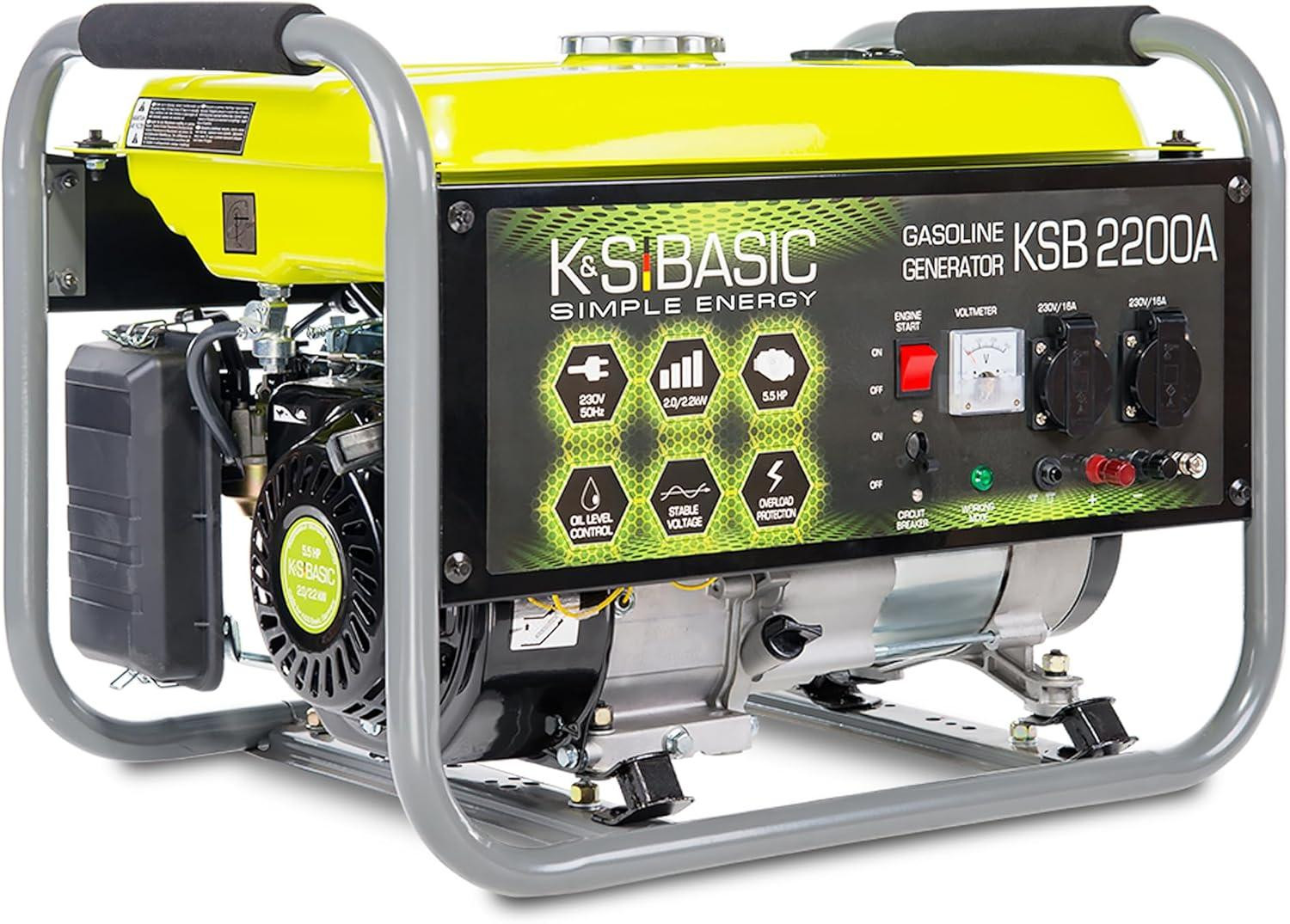 Selius 2200W Benzine Generator - Noodstroomaggregaat