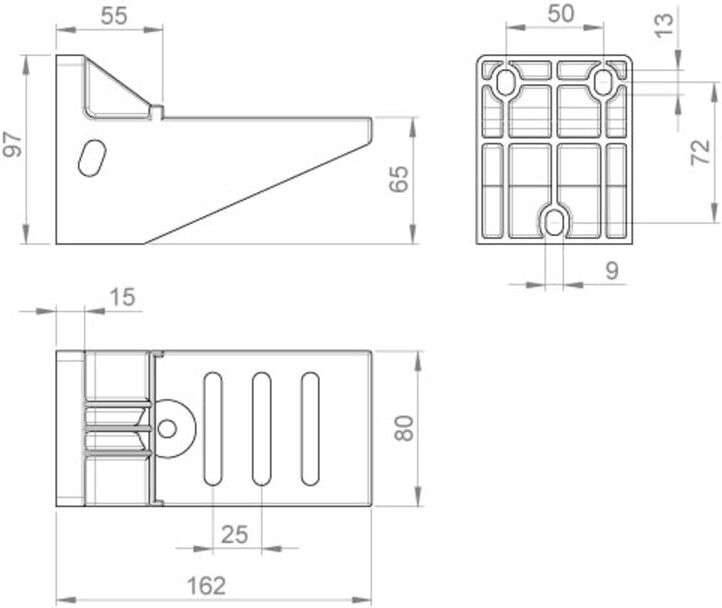 Unex Ausleger isolierend 60x100 lgr 66103)