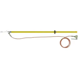 Dehn 758015 Erdungsvorrichtung z. Einhängen 1-polig L 1725mm m. Erdungsklemme m. Knebel EV EH 1725 EK EVEH1725EK