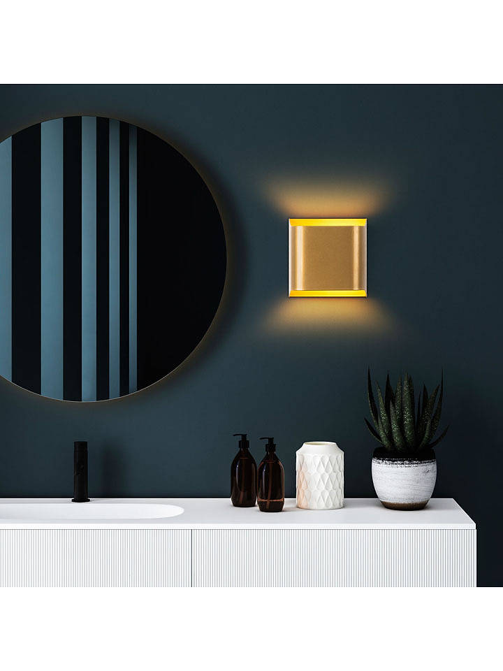 ABERTO DESIGN Wandleuchte in Gold - (B)21 x (H)21 cm - onesize